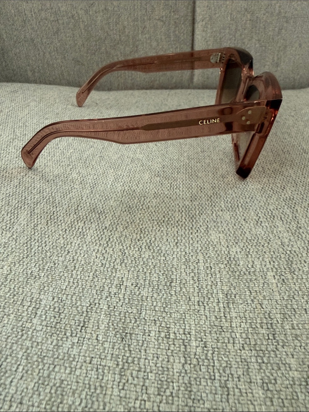 Celine Pink Square Oversized Sunglasses Celine CL40130I 72T - Picture 2 of 5